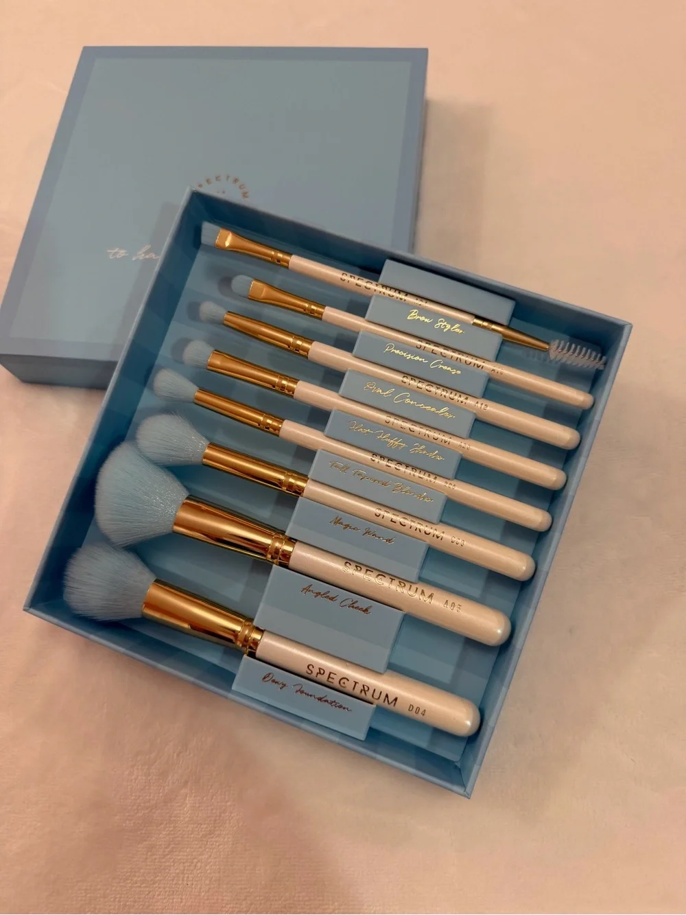 Spectrum Lux Makeup Brushes Blue Brush Set to have and to hold for bridal